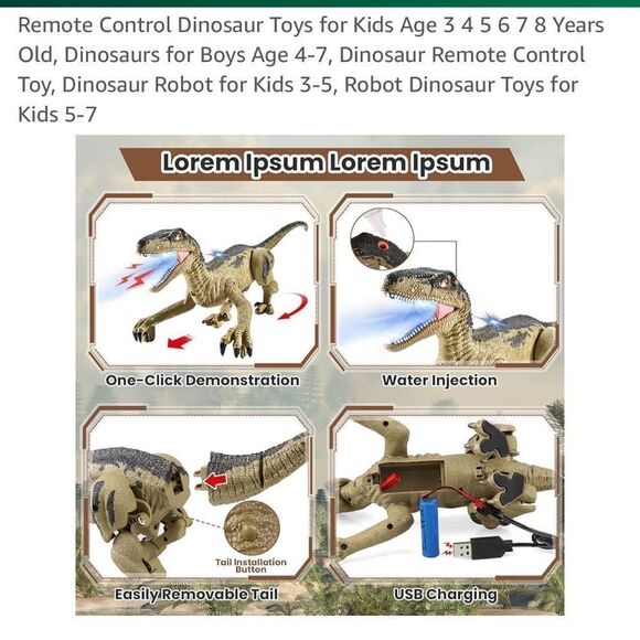 NWT Remote Control Dinosaur Toy - Picture 7 of 9